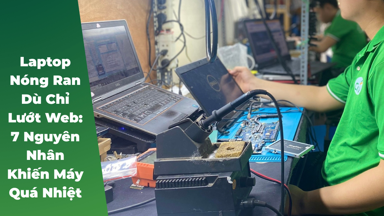 Laptop Nóng Ran Dù Chỉ Lướt Web: 7 Nguyên Nhân Khiến Máy Quá Nhiệt